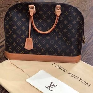 AUTHENTIC LOUIS VUITTON HANDBAG ALMA MM M40878